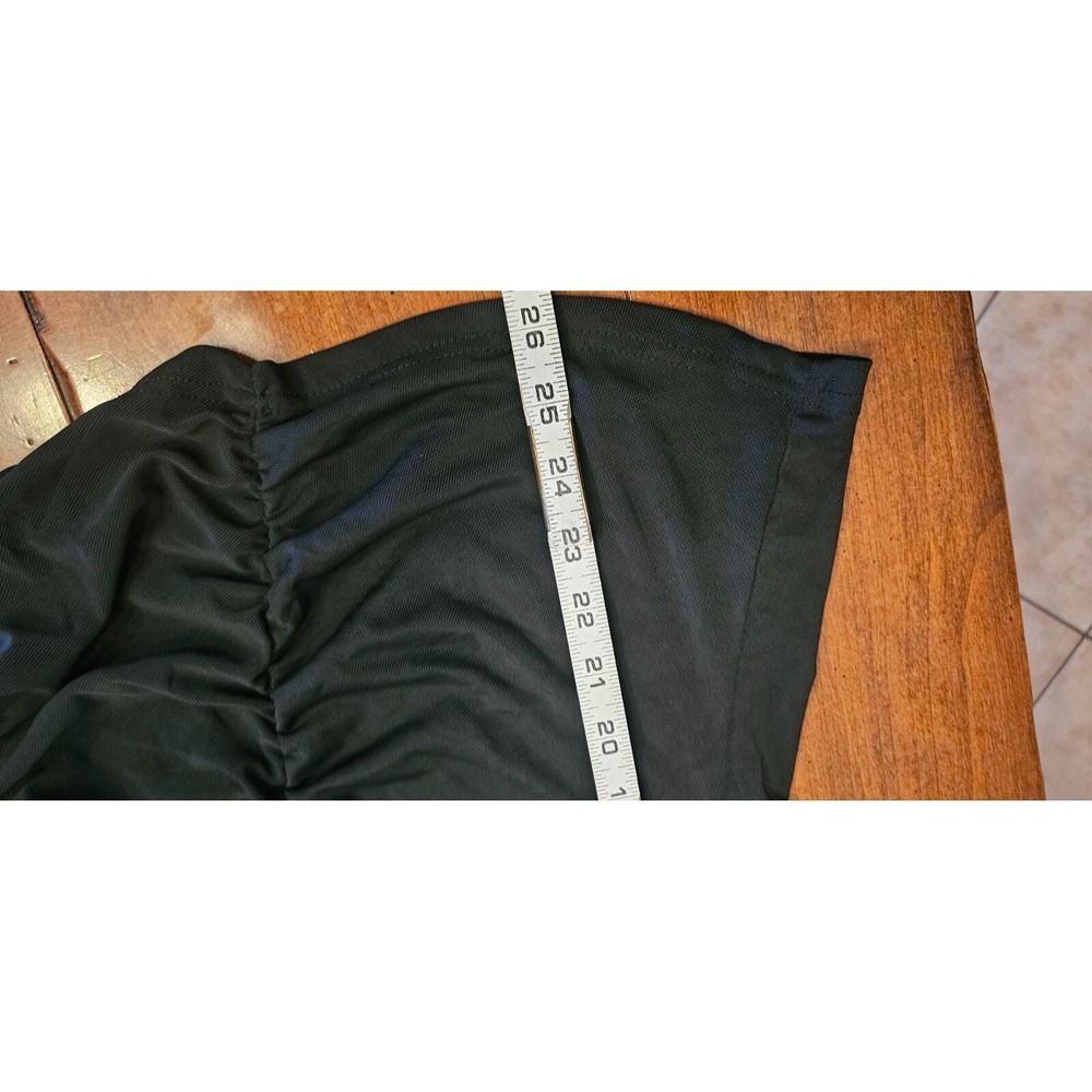 Urban Vine Peasant Blouse Size 3xl Black long sleeve Semi Sheer - Picture 7 of 8